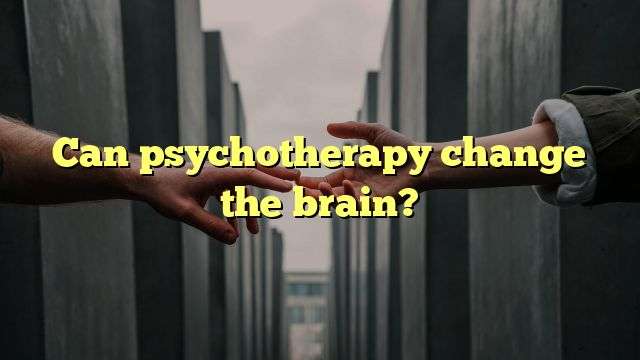 Can psychotherapy change the brain?