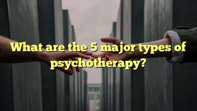 What are the 5 major types of psychotherapy?