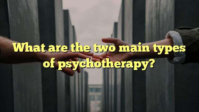 What are the two main types of psychotherapy?