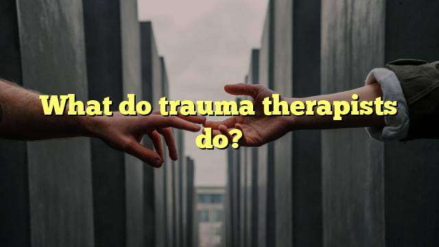 What do trauma therapists do?