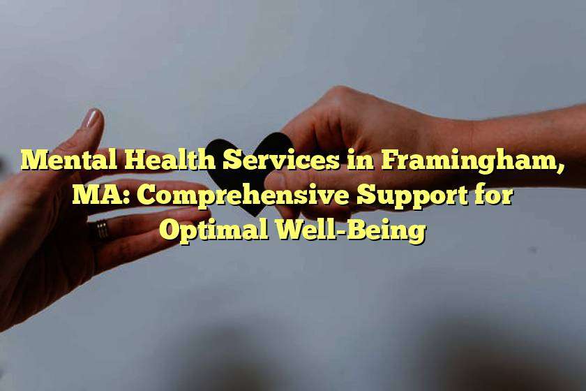 Mental Health Services in Framingham, MA: Comprehensive Support for Optimal Well-Being